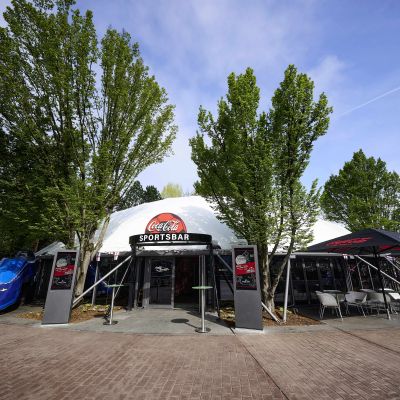 The Arena of Football from outside.